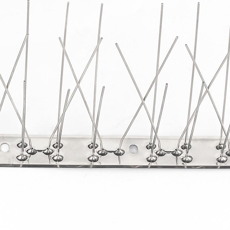 Solar-Powered 304 Stainless Steel Bird Repellent Spikes for Orchard Deterrence