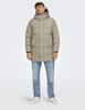 Winter Jacket Only & Sons Onscarl Life Long Quilted Coat Otw Noos (22020156) Desert Taupe