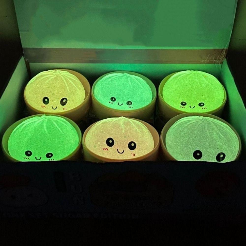 Luminous Squishy Dumpling Noctilucent Sensory Fidget Ball Dumpling Squishy Toys  Kids Adults