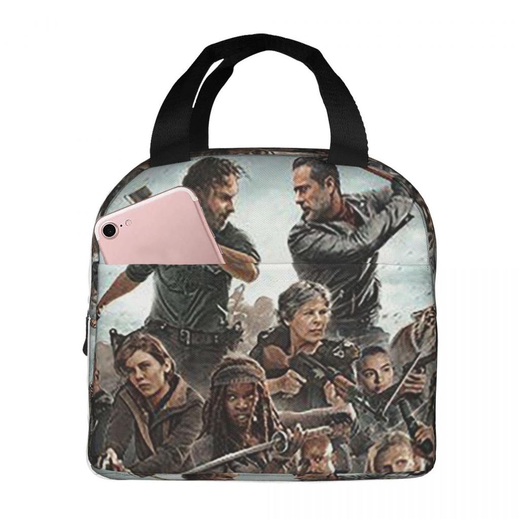 The Walking Dead Movie Insulated Lunch Bag for Women Children Portable Food Boxes Thermal Lunch Box Tote