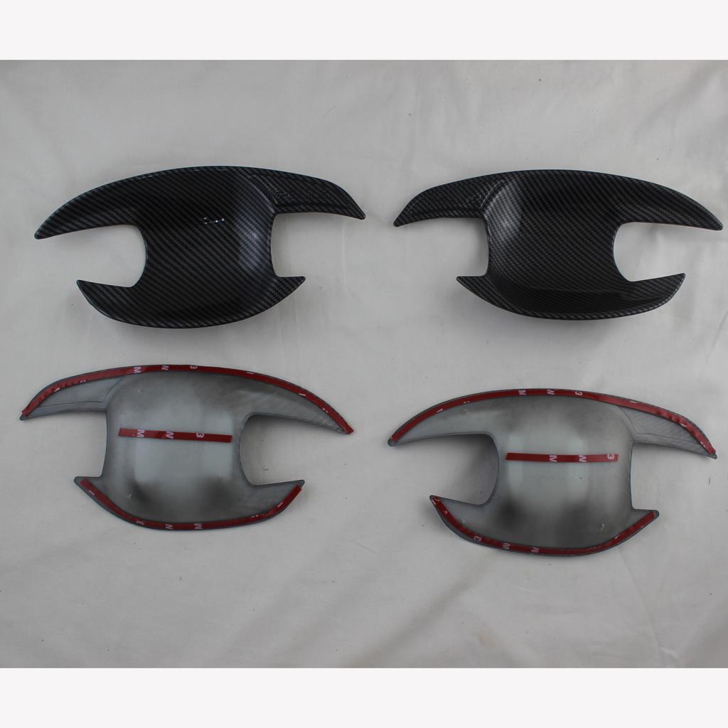 ABS Carbon Car Accessories Plated Door Handle Bowl Cover Trim Paste Style For Toyota Prius Prius30 Xw30 2010 2011 2012 2013 2015