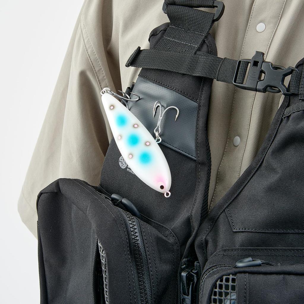 SOSHIN 7717 RBB Big Bait Game Vest, Full Black, Free Size