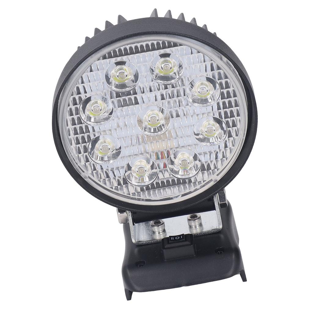 Cordless LED Work Light 18V Battery Powered 27W 2400LM Portable Handheld Job Site Flood Beam for Cam