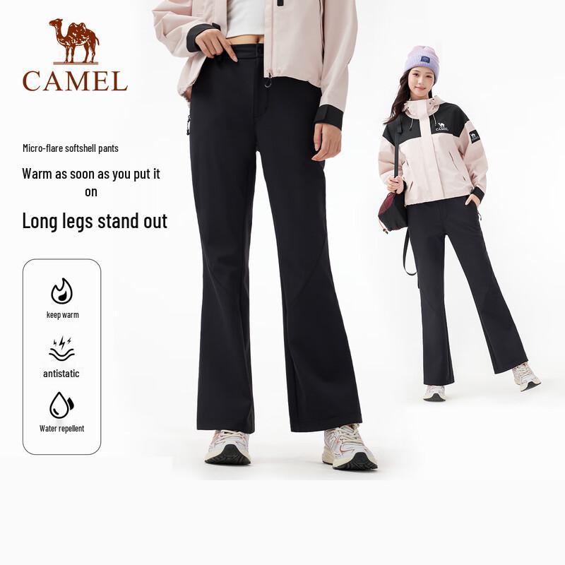 CAMEL Women s Thermal Fleece Outdoor Softshell Pants M
