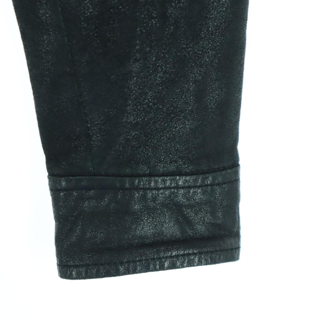 Banana Republic Long sleeve Stand collar leather jacket XS black Women Used