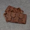 5 Grid Double Heart Shaped Silicone Non Stick Lolly Chocolate Cookie Candy Mold