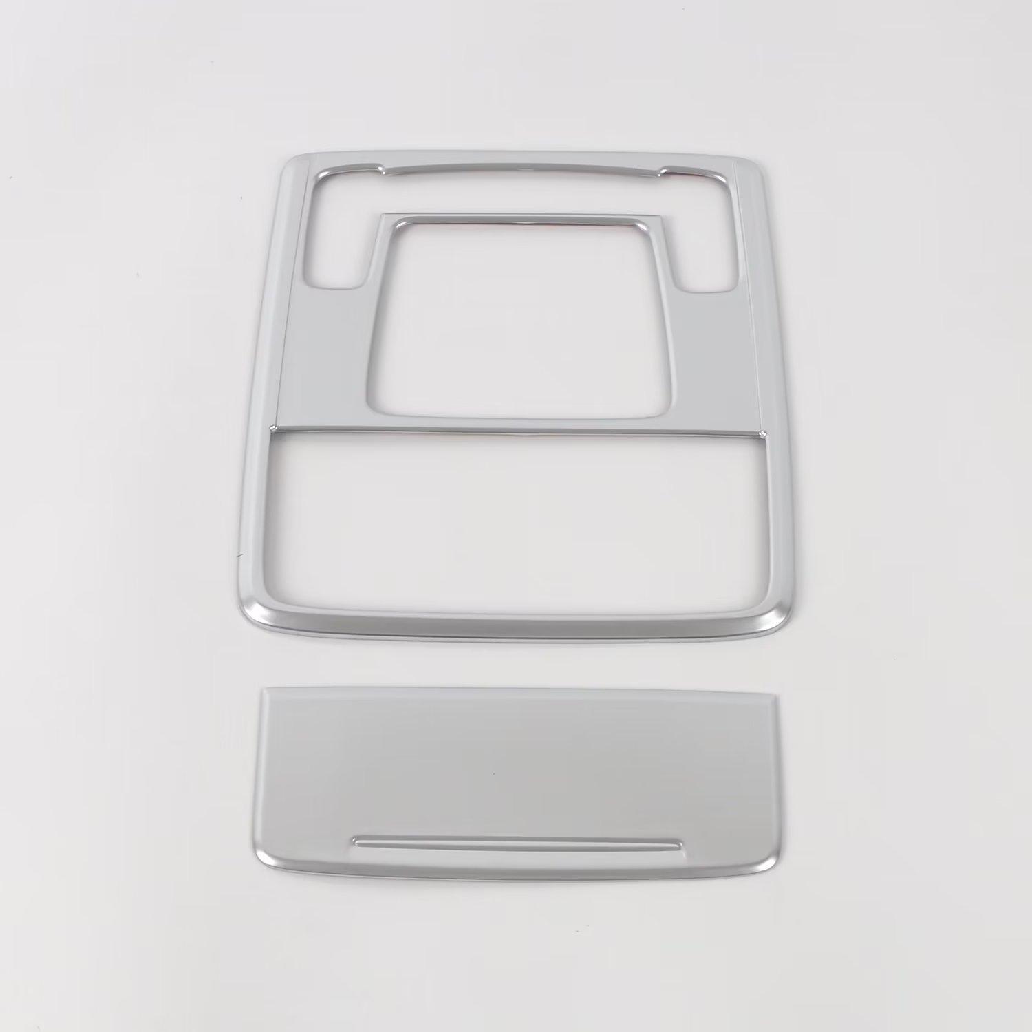 ABS Plastic Front Reading Read Light Lamp Panel Trim Decor Cover Frame For Honda CRV CR-V 2024 Auto Interior Accessories Sliver