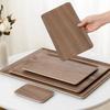 Walnut Tea Tray Rectangular Coffee Shop Dessert Snack Tray Tea Cup Storage Tray High-grade Wooden Plate