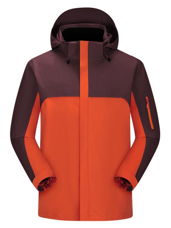 Hochwertige wasserabweisende Kapuzen-Bergsteigerjacke für Damen & Herren - Helle Farbe, Regendicht, Ideal für Business-Teams & Reisen