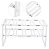 2Layer White Stainless Steel Sink Rack UnderSink Adjustable Storage Racks for Kitchen