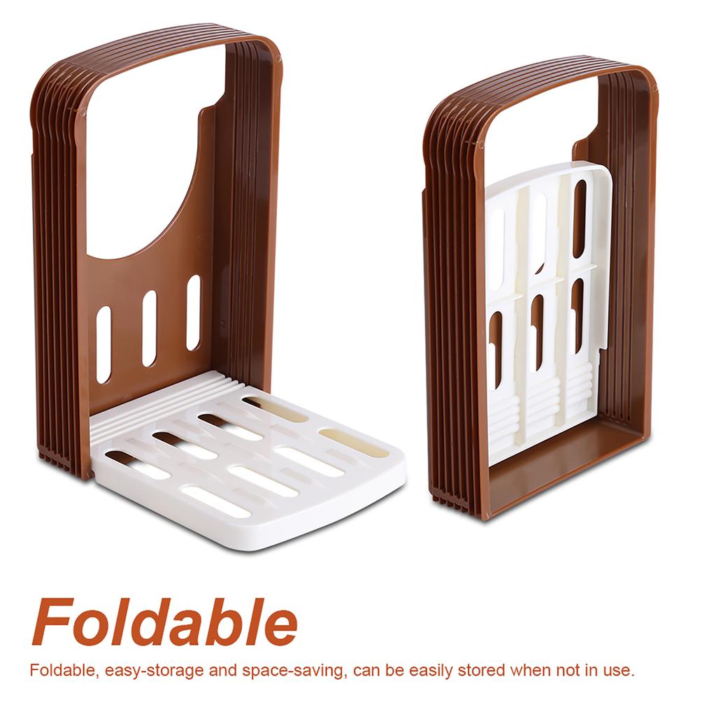 Toastbrotschneiderständer Kunststoff Backform Schneidwerkzeuge Laibschneider Gestell Faltbare Schneidhilfe Haushaltsküchenhelfer