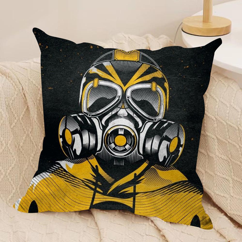 SStalker Game Cushion Cover Silky Short Plush DoubleSided Printed Pillow Case for Sofa All Seasons Home Decor Gift