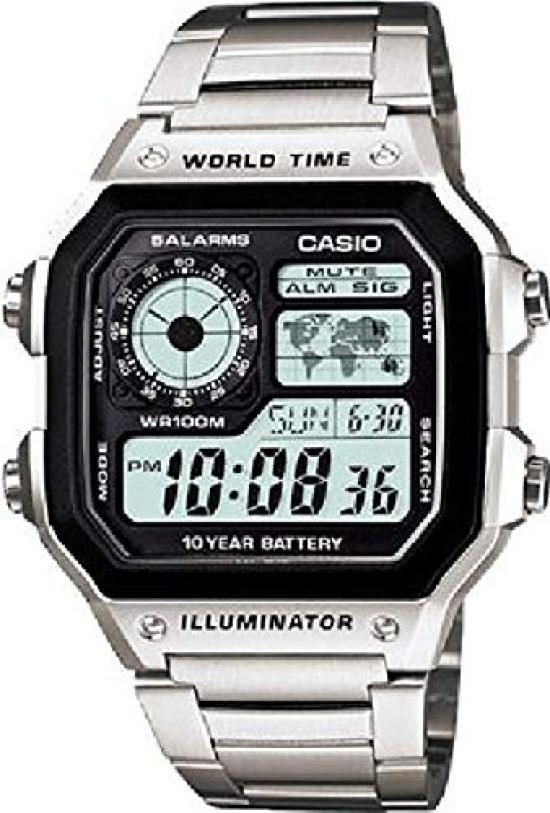 

Casio Standard Digital Watch 10-Year AE1200WHD-1A [Мужские]