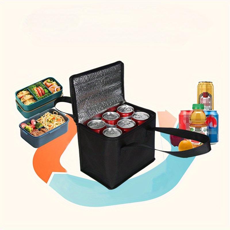 Hot Cooler Bag Portable Lunch Cooler Folding Bag Outdoor Picnic Ice Pack Hot Tin Foil Food Bag