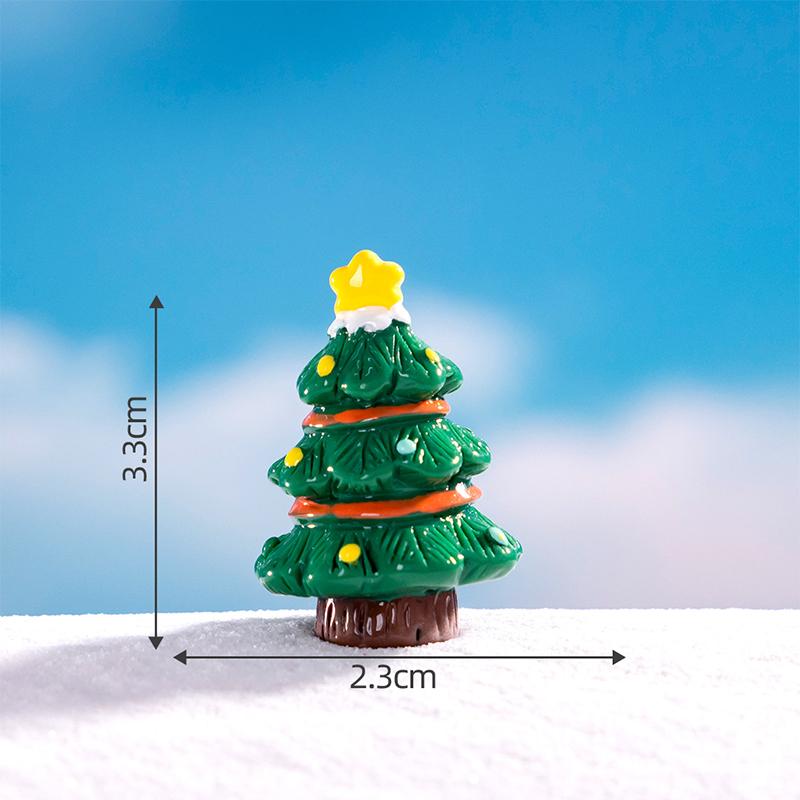Cartoon Christmas Snowman Reindeer Micro Landscape Ornaments Figurine Miniature Decoration Desktop Diy Home Decoration Gifts