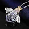 Sterling Silver 925 Simple Realistic Bee Japanese and Korean Style Ins Women's Fashion Temperament Necklace Pendant Jewelry