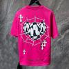 8553 CHROME HEARTS Estate 2026 Nuova T-shirt di Cotone di Alta Qualità Girocollo Larga Taglia Grande da Uomo e Donna T-shirt per Coppia