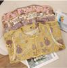 Dames Retro Chinese Kalebas Jacquard Vest, Lente/Herfst Ronde Hals met Kikkerknopen