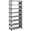 Étagère à chaussures 8 niveaux gris 54x28x124cm tissu non tissé
