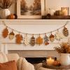 Multicolor Christmas Hanging Garland Leaves Nut Squirrel Wall Decoration  Christmas Party