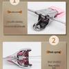 Stainless Steel No-Trace Multi-Functional Clothes Hanger with Clips for Pants and Skirts