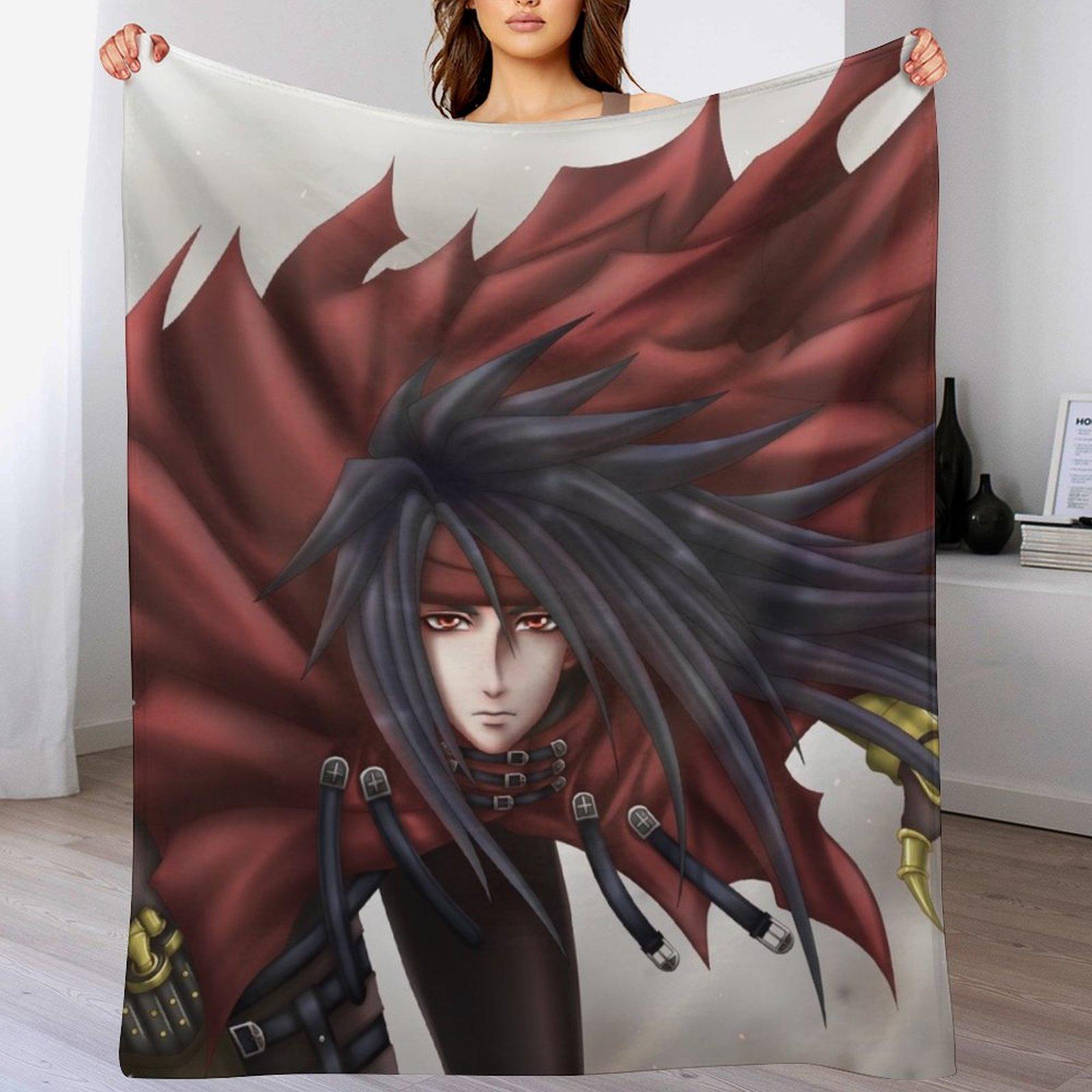 

Vincent Valentine Dodge Throw Blanket Anti Shedding Soft Fuzzy Blanket for Home 102x76cm(40x30in)