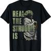 Star Wars Yoda Réel La Lutte Est Graphique T-shirt T-shirt