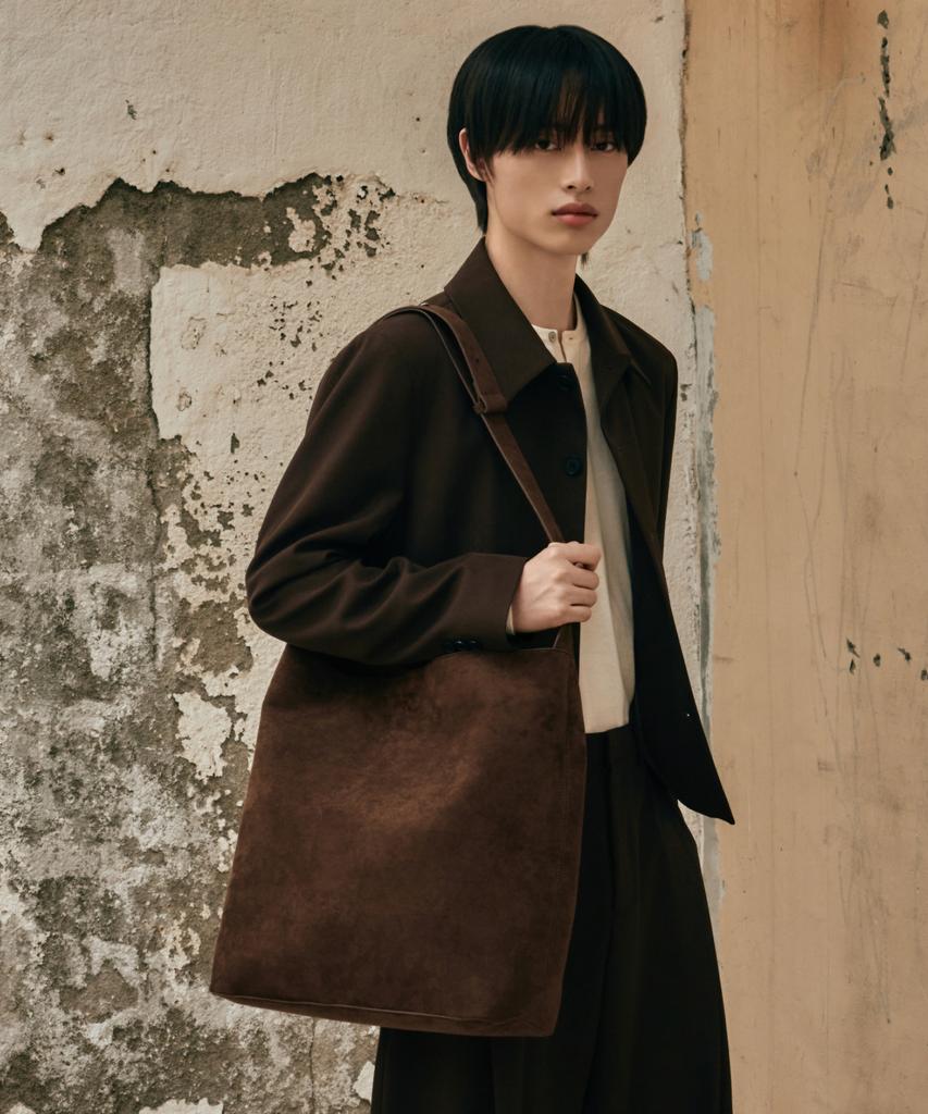 Hyoji Suede Shoulder Crossbody Bag