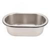 304 Stainless Steel Bar Sink Oval Shaped Washbasin Sink with 40mm Drain Hole for Boat Caravan RV Camper 13.6 X 8 X 5.2in