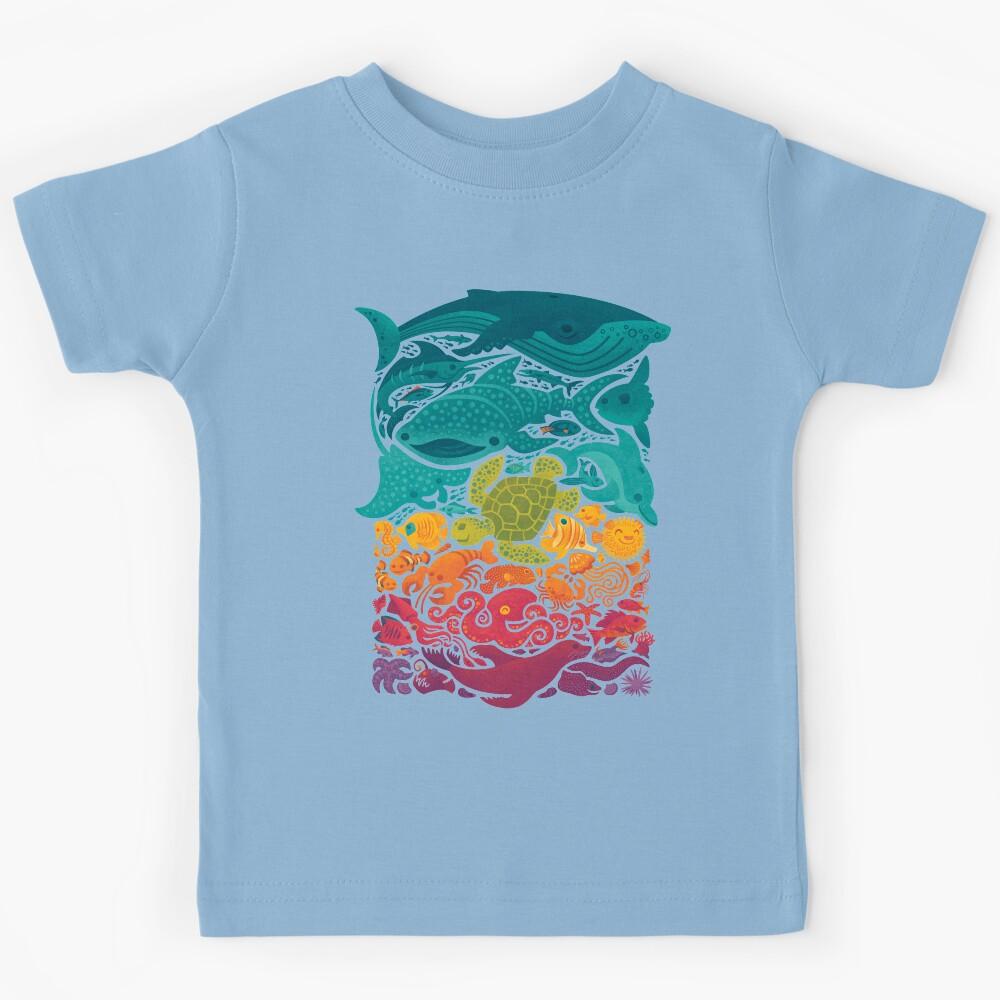 Aquatic Spectrum : Light blue Kids T-Shirt 150