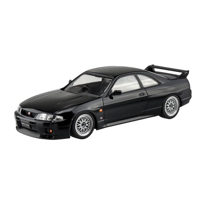 AOSHIMA Snap Kit No. 21CU-BK Nissan R33 Skyline GT-R Custom Wheels (Black) 1/32 Scale Plastic Model