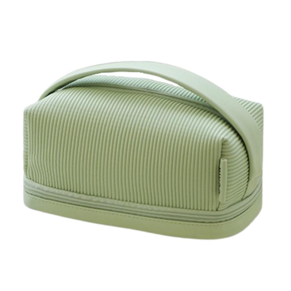 PU Leather Toiletry Storage Case Large Capacity Bathroom Storage Bag  Travel Accessories