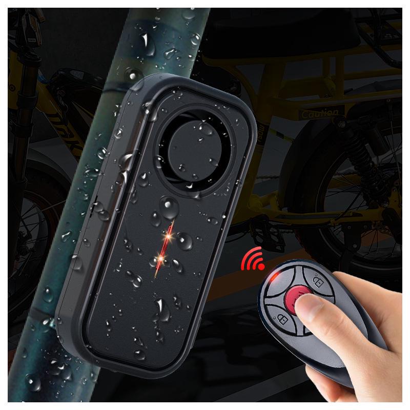 Alarme Antivol & Lumière Clignotante pour Vélo Électrique avec Capteur de Vibration, Étanche IP66, Protection Longue Distance pour VTT