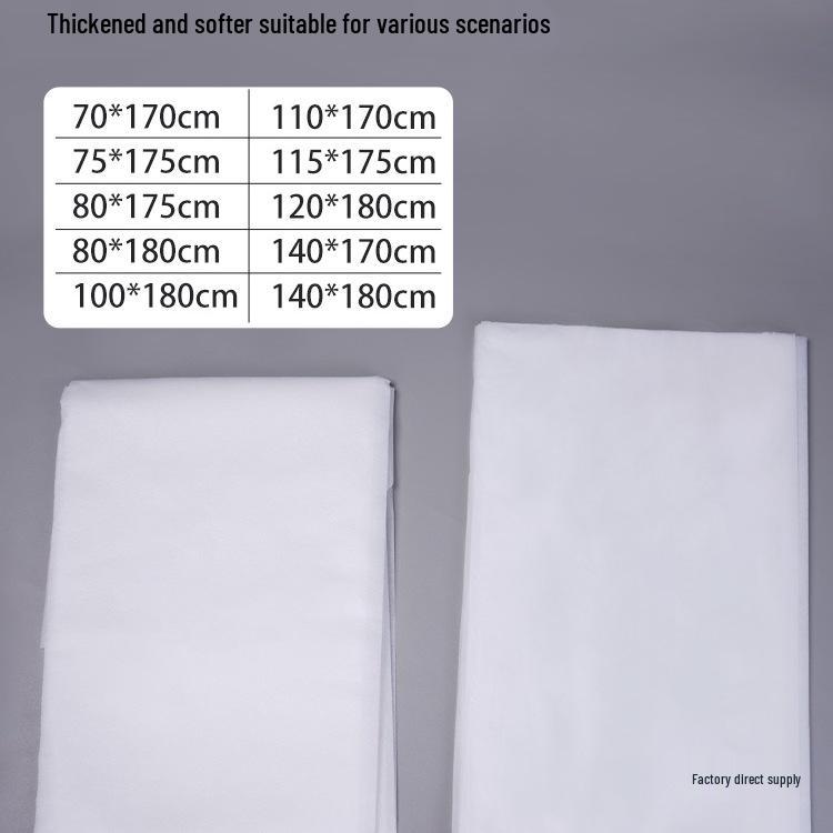 100 Disposable Non-Woven Breathable Bed Sheets with Hole, Oil-Proof for Beauty Salon Massage and Foot Bath