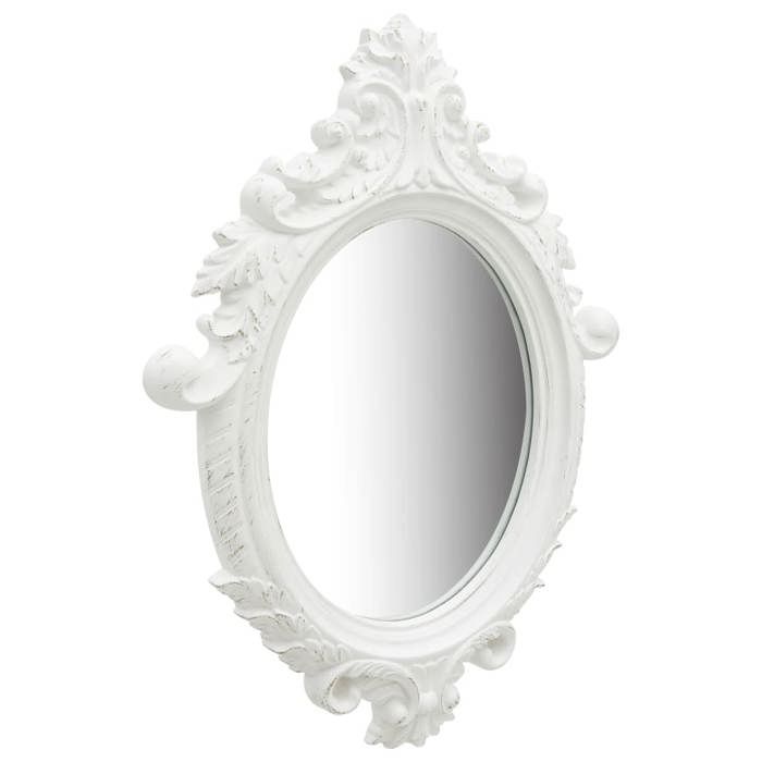 VidaXL Miroir mural style château 56x76 cm Blanc 320356