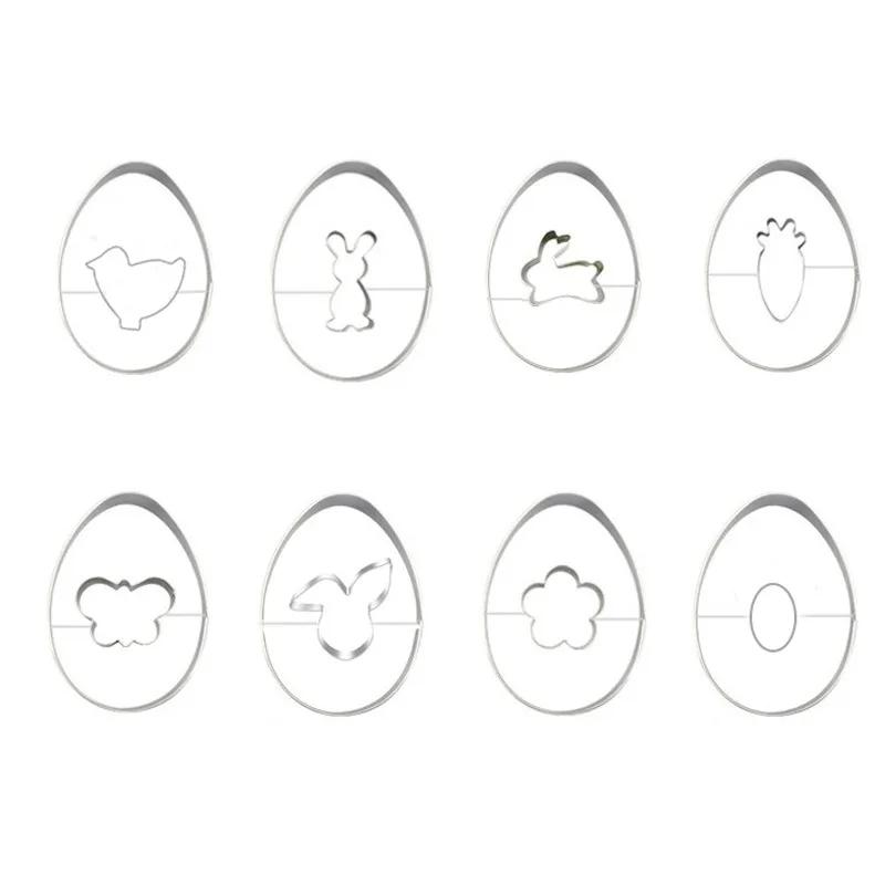 5/8/9pcs Cookie Cutter Mould Set Stainlness Steel Mini Cookies Sandwich Biscuit Baking Molds Cake Decoration Tools Easter Gift