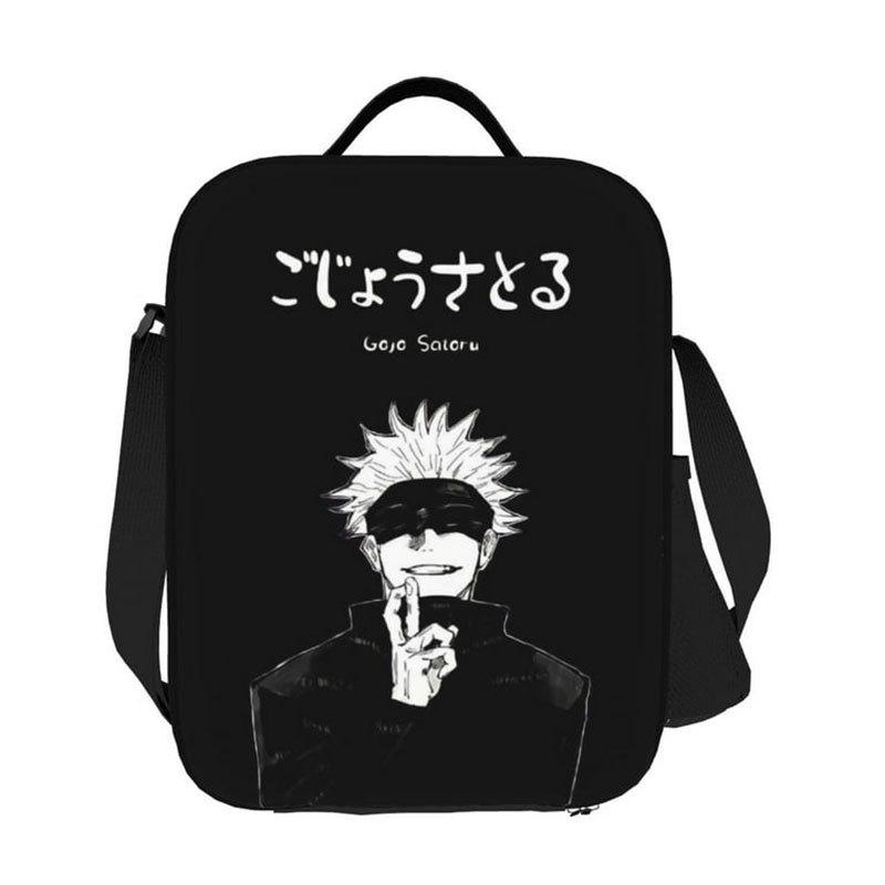 Spell Battle Printed Portable Student Lunch Bag Outdoor Bento Bag Insulated Lunch Box Bag Spell Return Battle