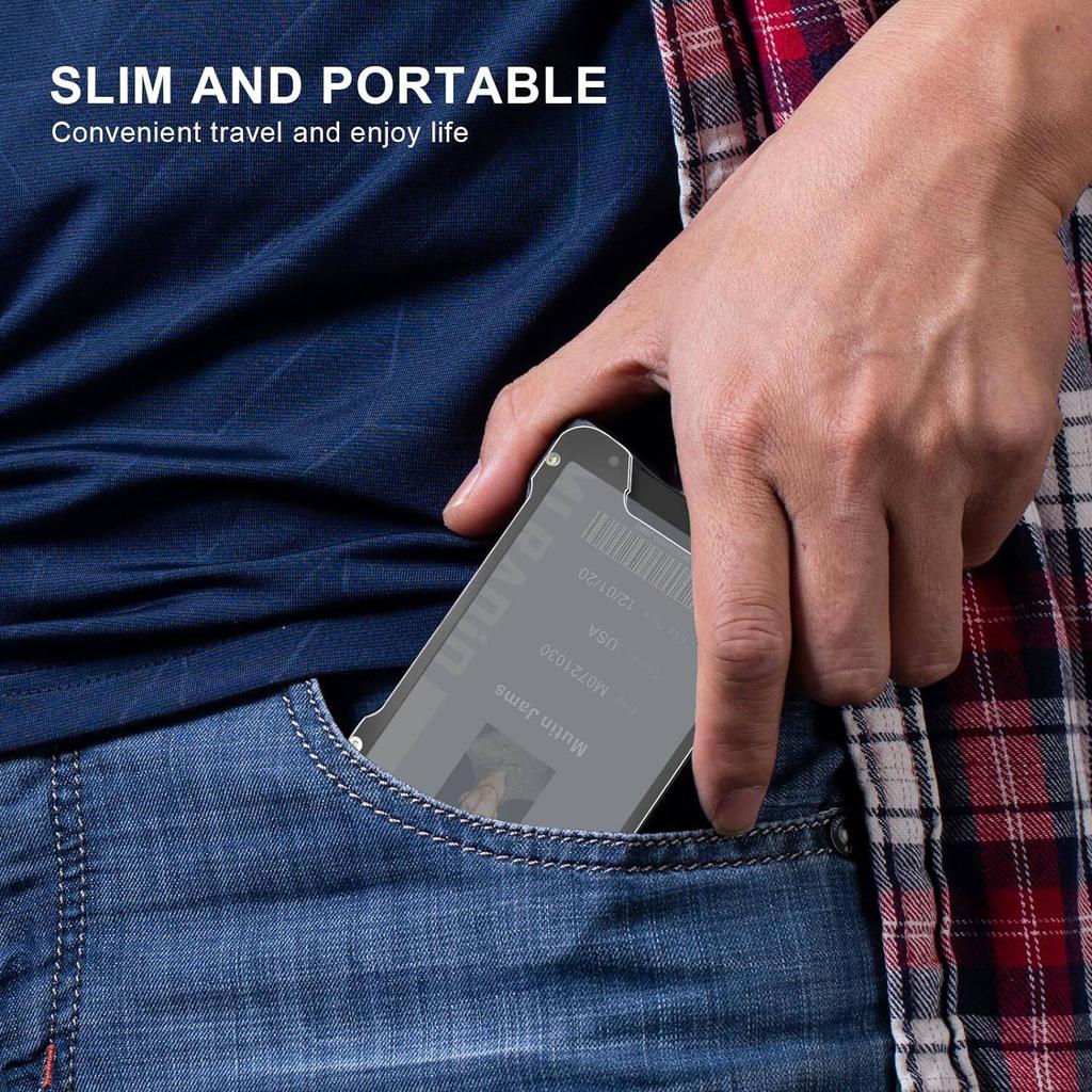 Wallets for Men Slim Aluminum Metal Money Clip 1 Clear Window ID Card Holder RFID Blocking Holds Up 15 Cards  Cash Clip Ultra-Thin Minimalist Wallet