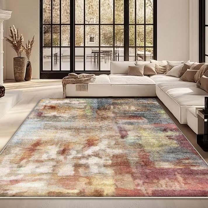 Modern Abstract Art Carpets Living Room Decoration Light Luxury Carpet Home Sofa Floor Mat Washable Bedroom Cloakroom Soft Rugs