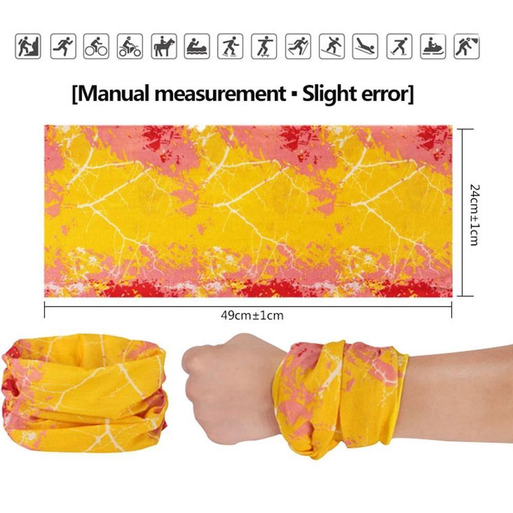 Pañuelo Bandana Multiestilo Protección UV Bufanda Mágica para Cuello Cinta para la Cabeza Cortavientos Estampado Bufandas para Ciclismo Gorro para Esquí Pesca