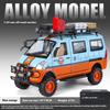 1/24 Alloy Die-cast Mitsubishi VAN Off-road Vehicle Model, Simulated Sound and Light, Children's Toy Car, Removable Accessories, Boys' Gift