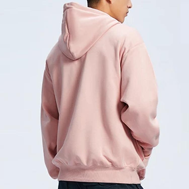Li Ning Badfive Basketball Series Casual Floral Print Fleece Long Sleeve Sweatshirt Unisex sweatshirt Fog-Rose-Pink AWDR771-2