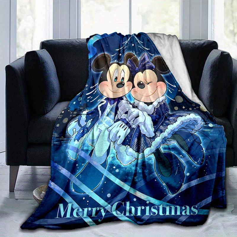 1pc, Mickey and Minnie (11) Home Decor Blanket: A Cozy Flannel Throw for Bedroom, Living Room, Travel, Camping, Car