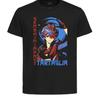 Schwarzes T-Shirt Schwarzes Trikot Japanischer Stil Genshin Impact Childe Tartaglia