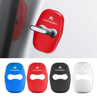 Door Lock Cover Case Stickers for Emblem Elysee C4 C5 C6 Picasso C-Quatre C3XR Car Gate Protection Car Accessories