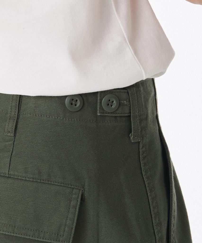 Musinsa Standard Back Satin Parachute Cargo Pants [Khaki]