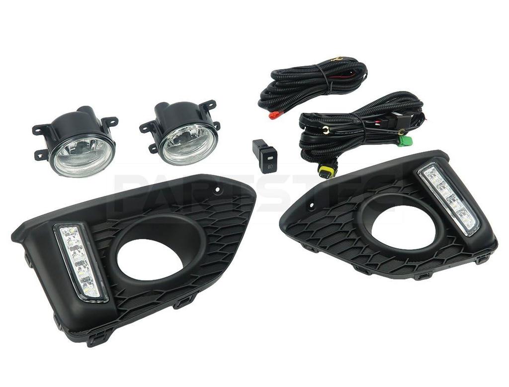 Kit de LED de Potência do Motor para Luz Diurna e Farol de Nevoeiro para Honda Fit Fit e GP6 Encaixe OEM Número da Peça GK3, GK4, GK5, GK6, Híbrido, GP5, (Modelo inicial) -
