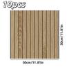 10pcs 30x30cm Wall Decoration Stickers Waterproof Foam Wall Stickers Wood Grain Wallpaper