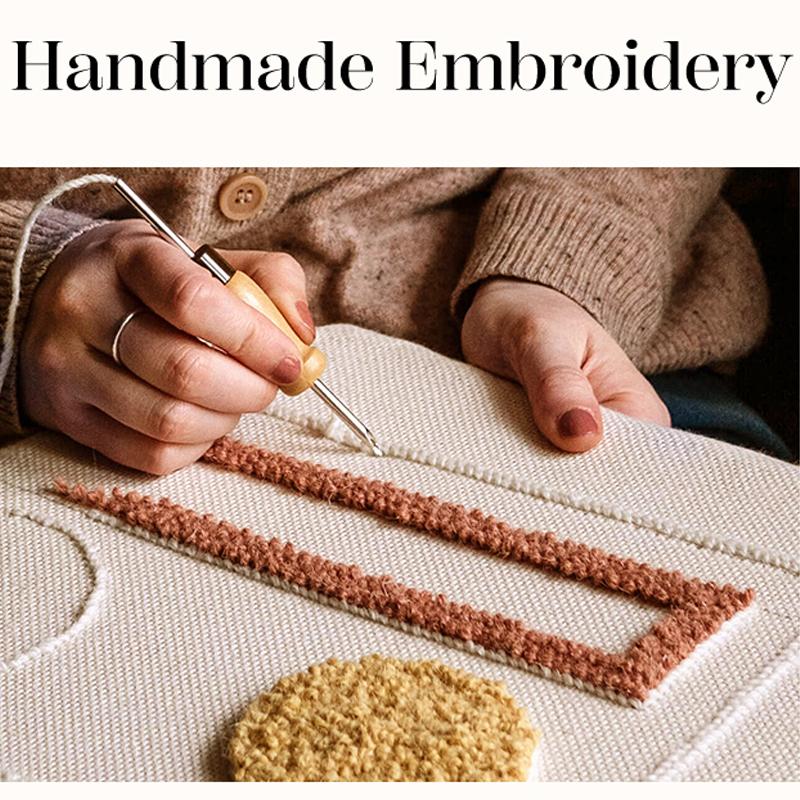 Embroidered Throw Pillow Cover 45x45cm Soft Cozy Cotton Outdoor Decorative Pillowcase Covers with Zipper for Couch Sofa Bedroom