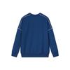 FILA Fitness Series Solid Color Logo Round Neck Pullover Sweatshirt Men sweatshirt Galaxy-Blue A51M331222F-NV